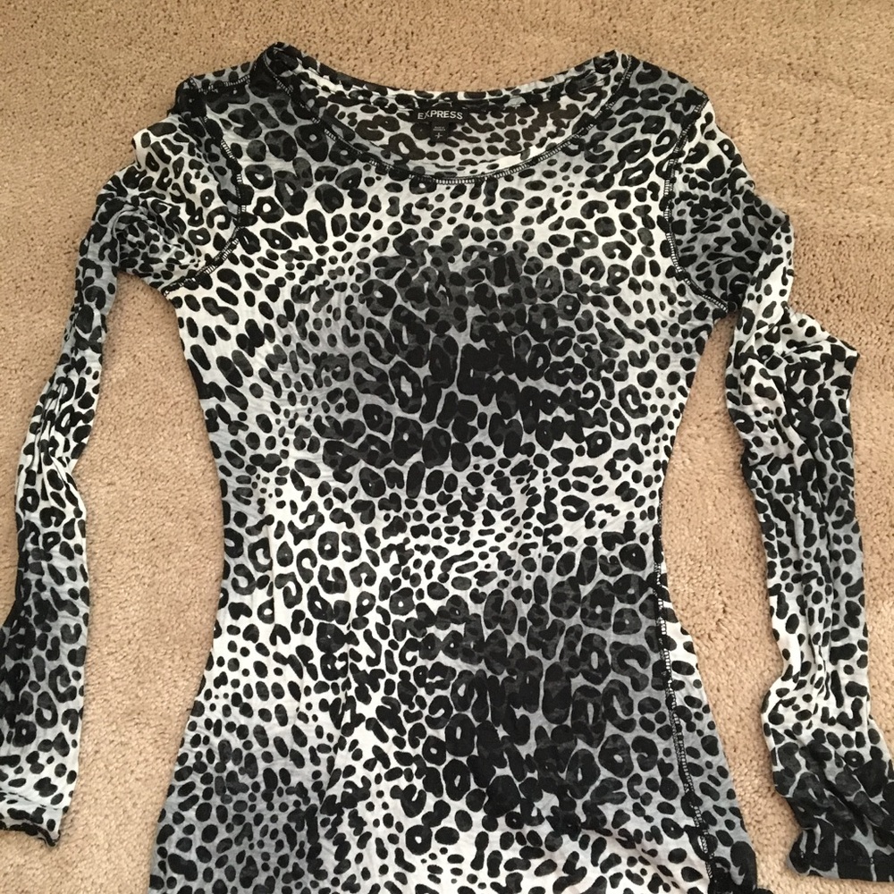 Express leopard print shirt